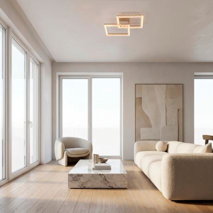 JUST LIGHT. 14732-60 - LED ceiling light GLITRA LED/17.5W/230V 37.6x37.6 cm gold