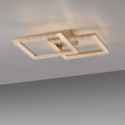 JUST LIGHT. 14732-60 - LED ceiling light GLITRA LED/17.5W/230V 37.6x37.6 cm gold