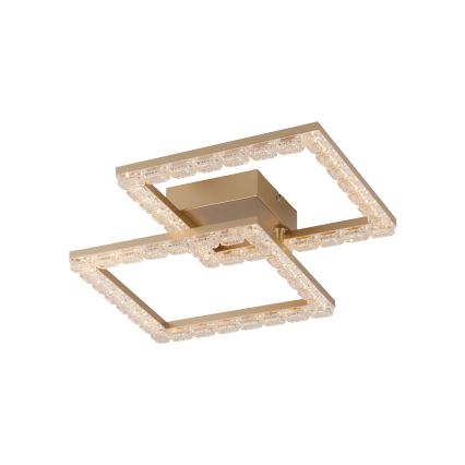 JUST LIGHT. 14732-60 - LED ceiling light GLITRA LED/17.5W/230V 37.6x37.6 cm gold
