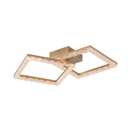 JUST LIGHT. 14732-60 - LED ceiling light GLITRA LED/17.5W/230V 37.6x37.6 cm gold