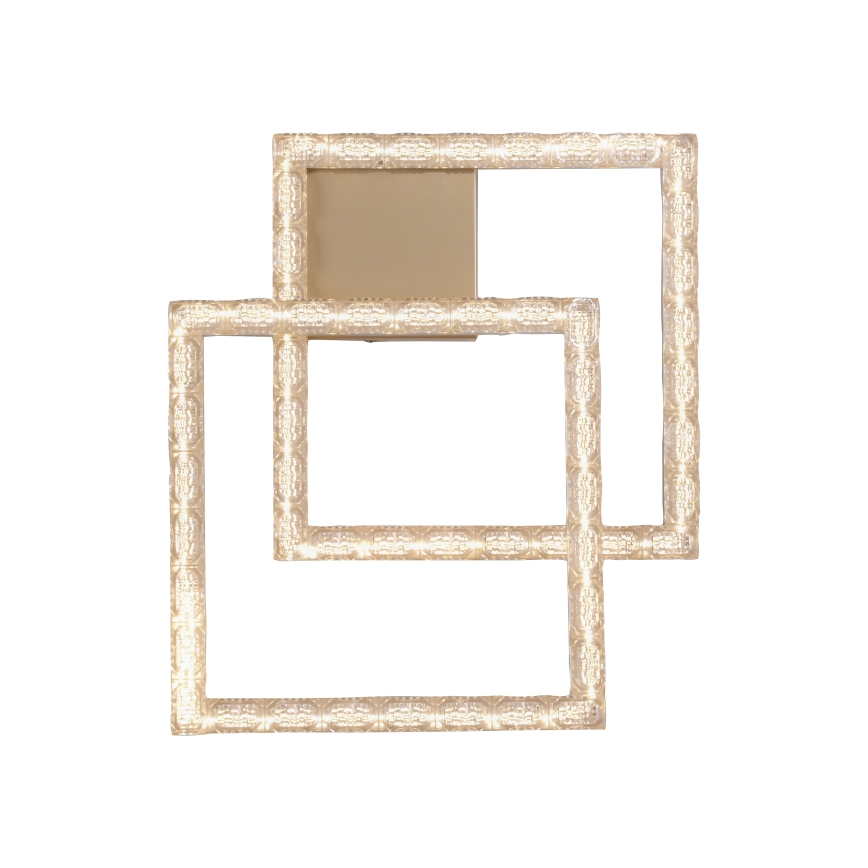 JUST LIGHT. 14732-60 - LED ceiling light GLITRA LED/17.5W/230V 37.6x37.6 cm gold