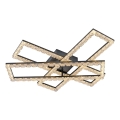 JUST LIGHT. 14733-18 - LED ceiling light GLITRA LED/35W/230V 57x72 cm black