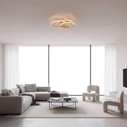JUST LIGHT. 14734-60 - LED Ceiling Light GLITRA LED/37W/230V Ø 50 cm gold