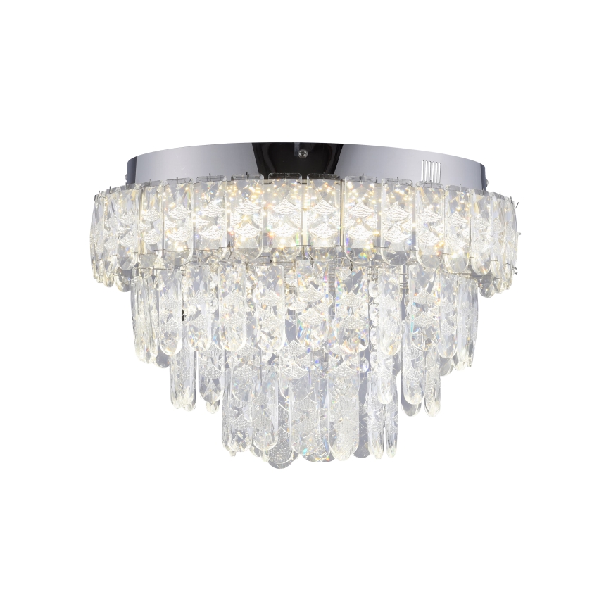 JUST LIGHT. 15092-17 - LED ceiling light KULUNKA LED/33W/230V Ø 38 cm polished chrome