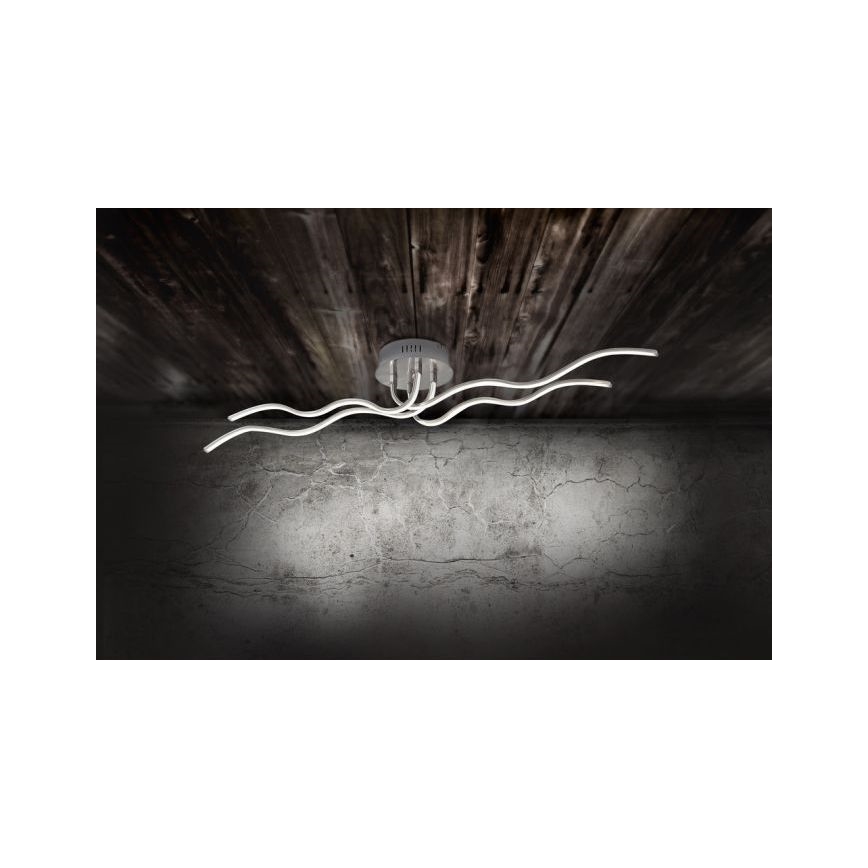 JUST LIGHT. 15126-55 - LED Surface-mounted chandelier WAVE LED/29,4W/230V matte chrome