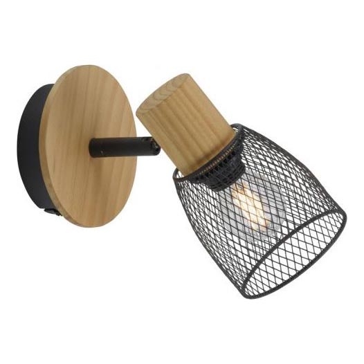 JUST LIGHT. 15191-79 - Wall spotlight TAMIS 1xE14/10W/230V pine