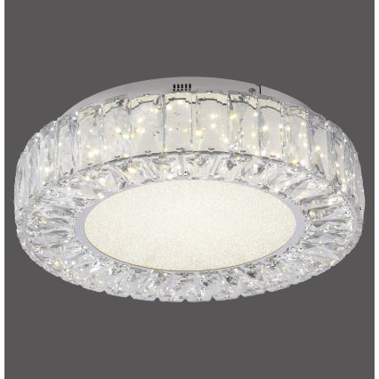 JUST LIGHT. 15221-17 - LED ceiling light KULUNKA LED/32W/230V Ø 37 cm polished chrome