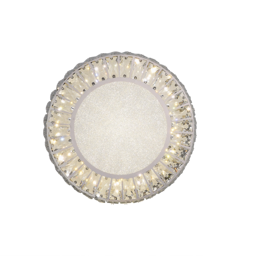 JUST LIGHT. 15221-17 - LED ceiling light KULUNKA LED/32W/230V Ø 37 cm polished chrome