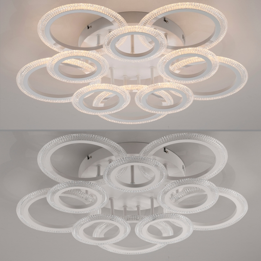 JUST LIGHT. 15268-16 - LED ceiling light CRYSTALLO LED/48.5W/230V Ø 68.6 cm white