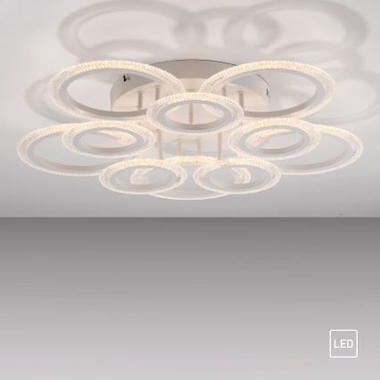 JUST LIGHT. 15268-16 - LED ceiling light CRYSTALLO LED/48.5W/230V Ø 68.6 cm white