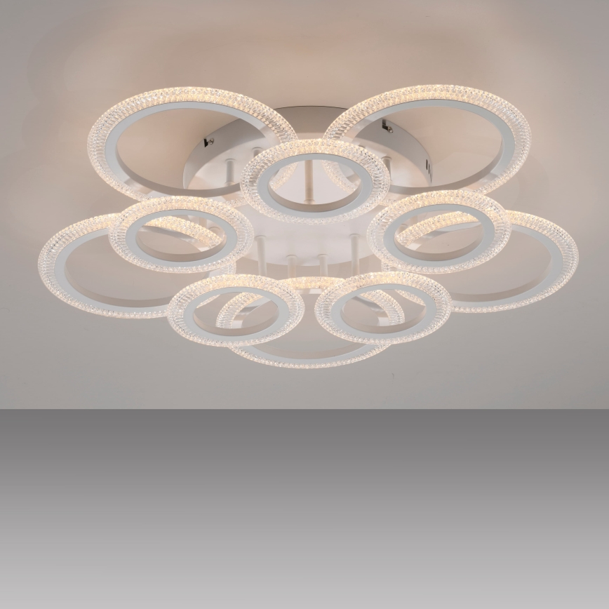 JUST LIGHT. 15268-16 - LED ceiling light CRYSTALLO LED/48.5W/230V Ø 68.6 cm white