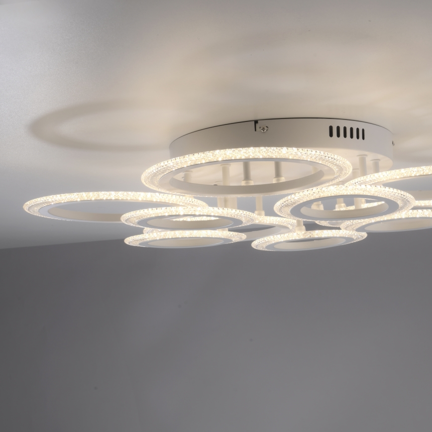 JUST LIGHT. 15268-16 - LED ceiling light CRYSTALLO LED/48.5W/230V Ø 68.6 cm white