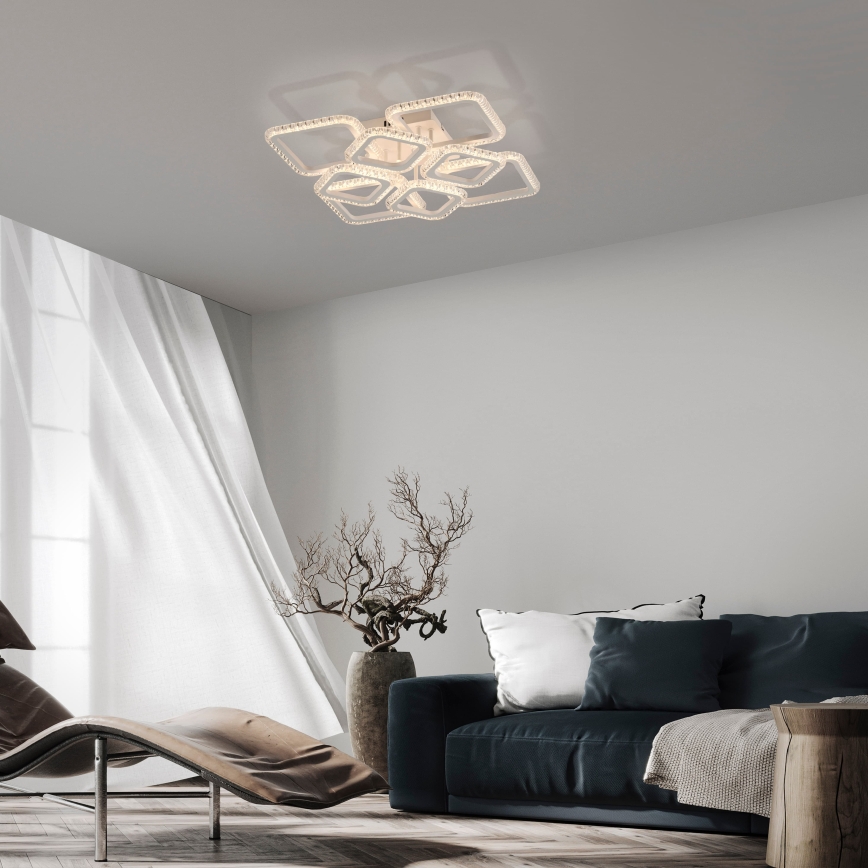 JUST LIGHT. 15269-16 - LED ceiling light CRYSTALLO LED/43,5W/230V 49x49 cm white