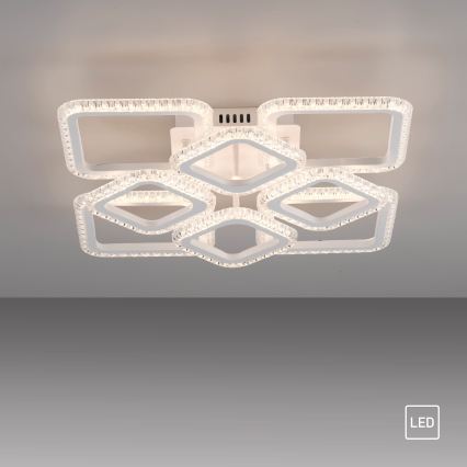 JUST LIGHT. 15269-16 - LED ceiling light CRYSTALLO LED/43,5W/230V 49x49 cm white
