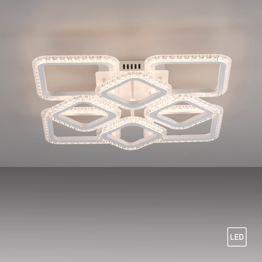 JUST LIGHT. 15269-16 - LED ceiling light CRYSTALLO LED/43,5W/230V 49x49 cm white