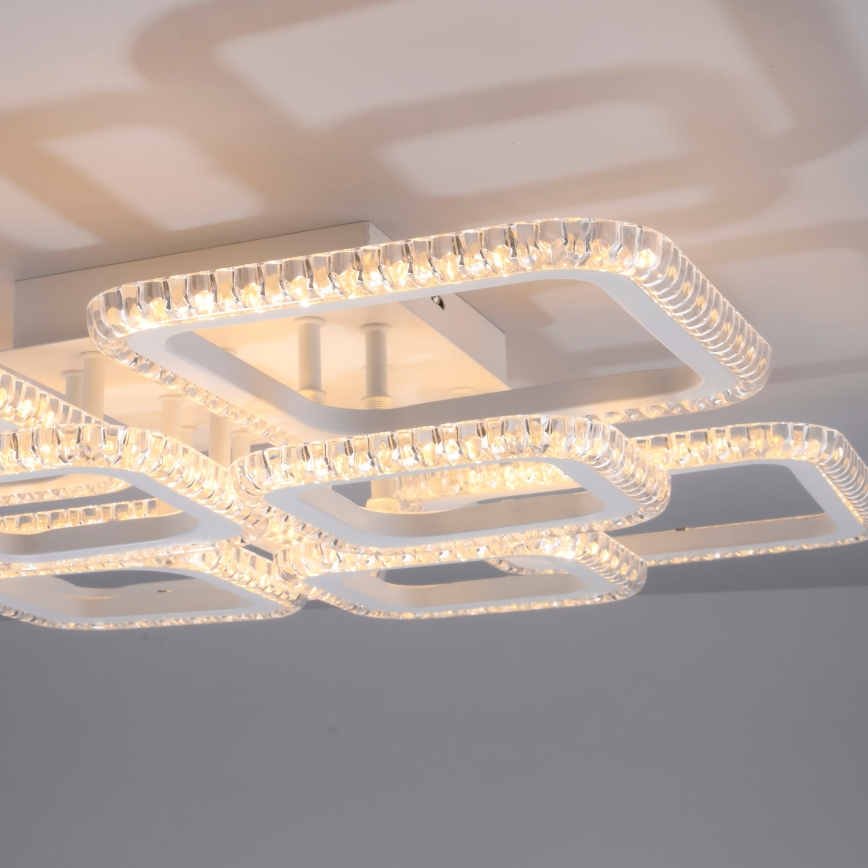 JUST LIGHT. 15269-16 - LED ceiling light CRYSTALLO LED/43,5W/230V 49x49 cm white