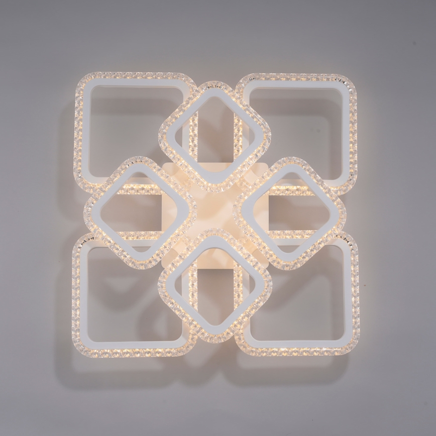 JUST LIGHT. 15269-16 - LED ceiling light CRYSTALLO LED/43,5W/230V 49x49 cm white