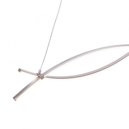 JUST LIGHT. 15382-55 - LED Chandelier on a string MAJA 2xLED/8,4W/230V matte chrome