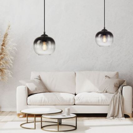 JUST LIGHT. 15420-18 - Chandelier on a string ZEA 1xE27/25W/230V black
