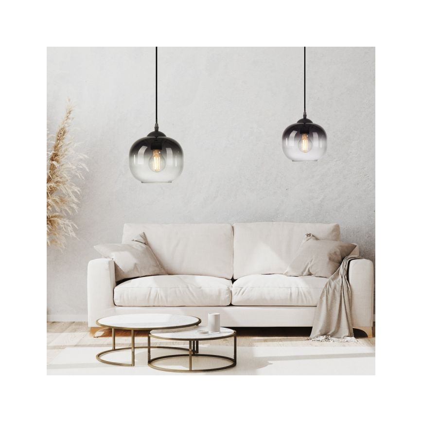 JUST LIGHT. 15420-18 - Chandelier on a string ZEA 1xE27/25W/230V black