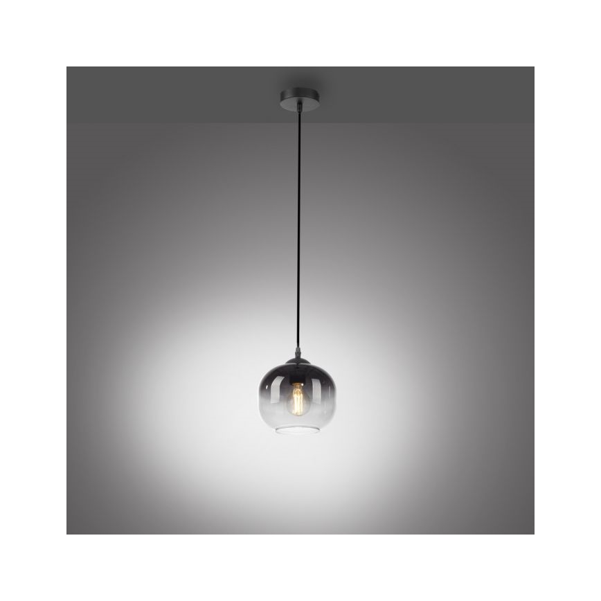JUST LIGHT. 15420-18 - Chandelier on a string ZEA 1xE27/25W/230V black