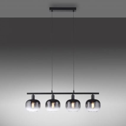JUST LIGHT. 15421-18 - Chandelier on a string ZEA 4xE14/25W/230V black