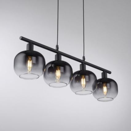 JUST LIGHT. 15421-18 - Chandelier on a string ZEA 4xE14/25W/230V black