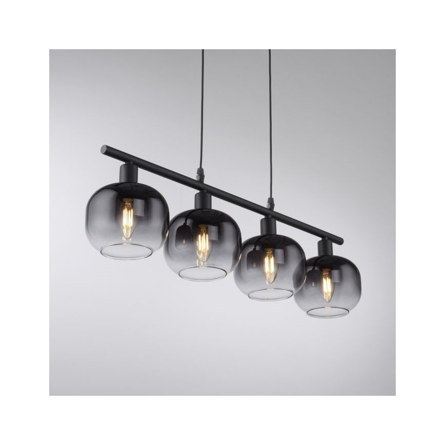 JUST LIGHT. 15421-18 - Chandelier on a string ZEA 4xE14/25W/230V black