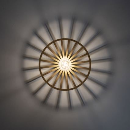 JUST LIGHT. 15635-60 - Ceiling light SPIKE 1xE27/40W/230V d. 30 cm brass
