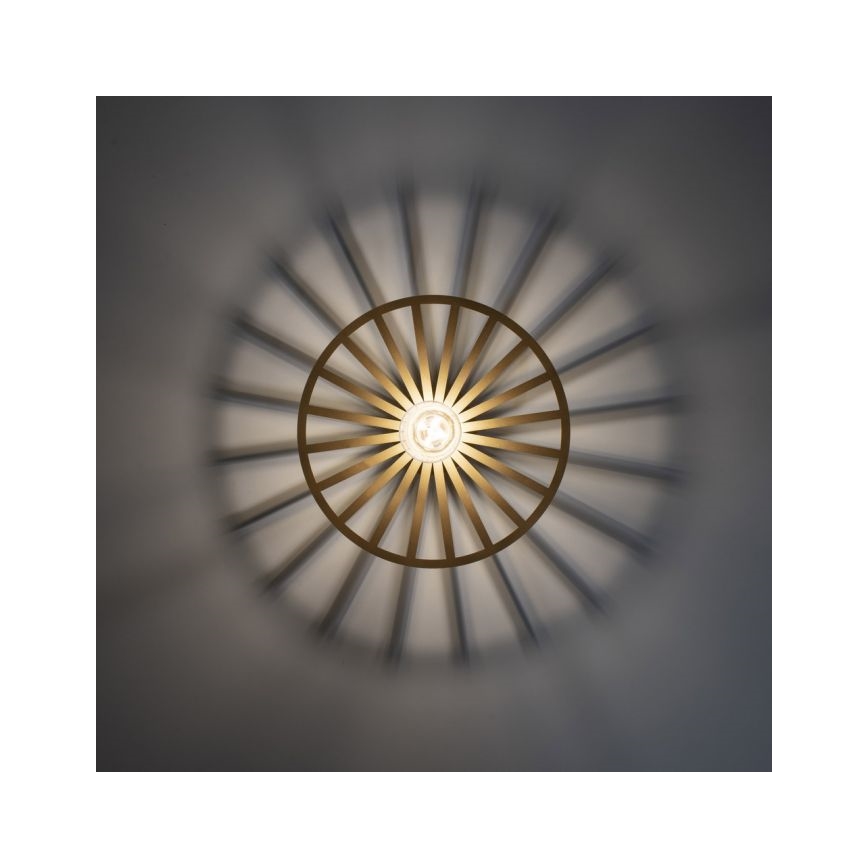 JUST LIGHT. 15635-60 - Ceiling light SPIKE 1xE27/40W/230V d. 30 cm brass