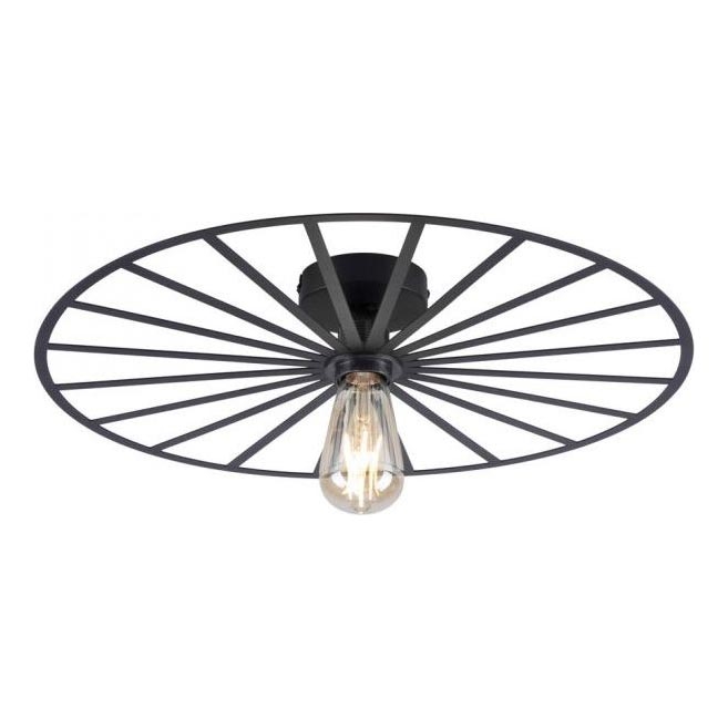 JUST LIGHT. 15636-18 - Ceiling light SPIKE 1xE27/40W/230V d. 50 cm black