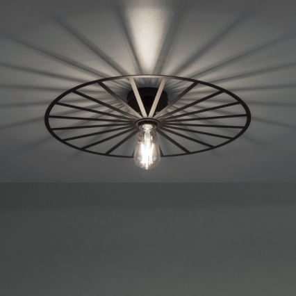 JUST LIGHT. 15636-18 - Ceiling light SPIKE 1xE27/40W/230V d. 50 cm black