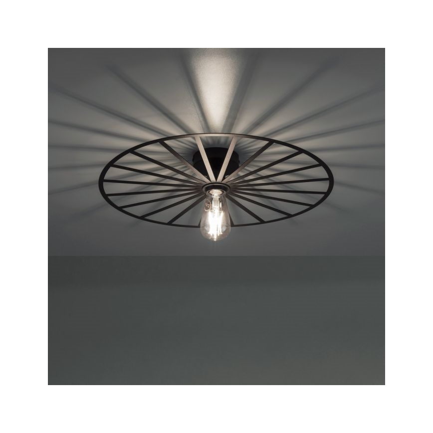 JUST LIGHT. 15636-18 - Ceiling light SPIKE 1xE27/40W/230V d. 50 cm black