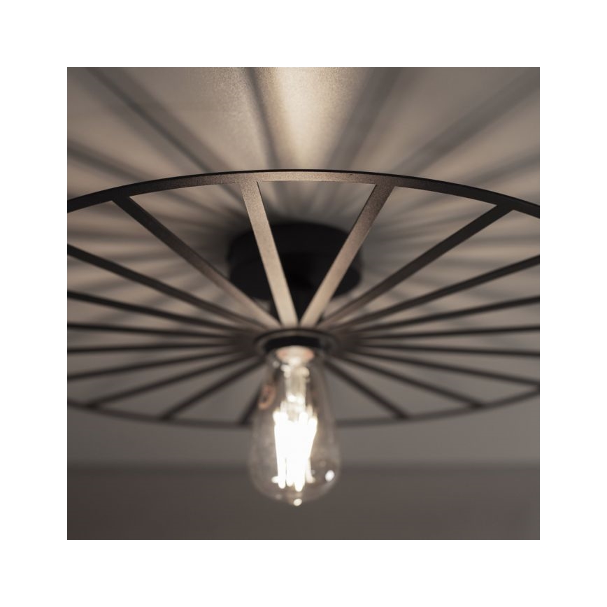 JUST LIGHT. 15636-18 - Ceiling light SPIKE 1xE27/40W/230V d. 50 cm black