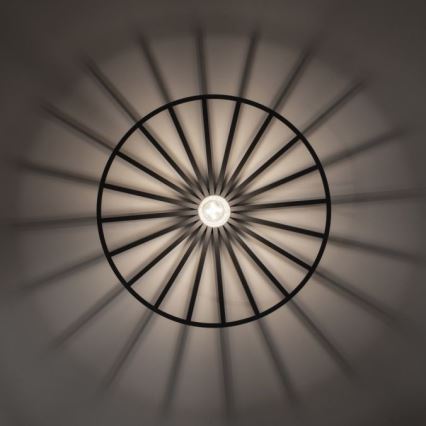 JUST LIGHT. 15636-18 - Ceiling light SPIKE 1xE27/40W/230V d. 50 cm black