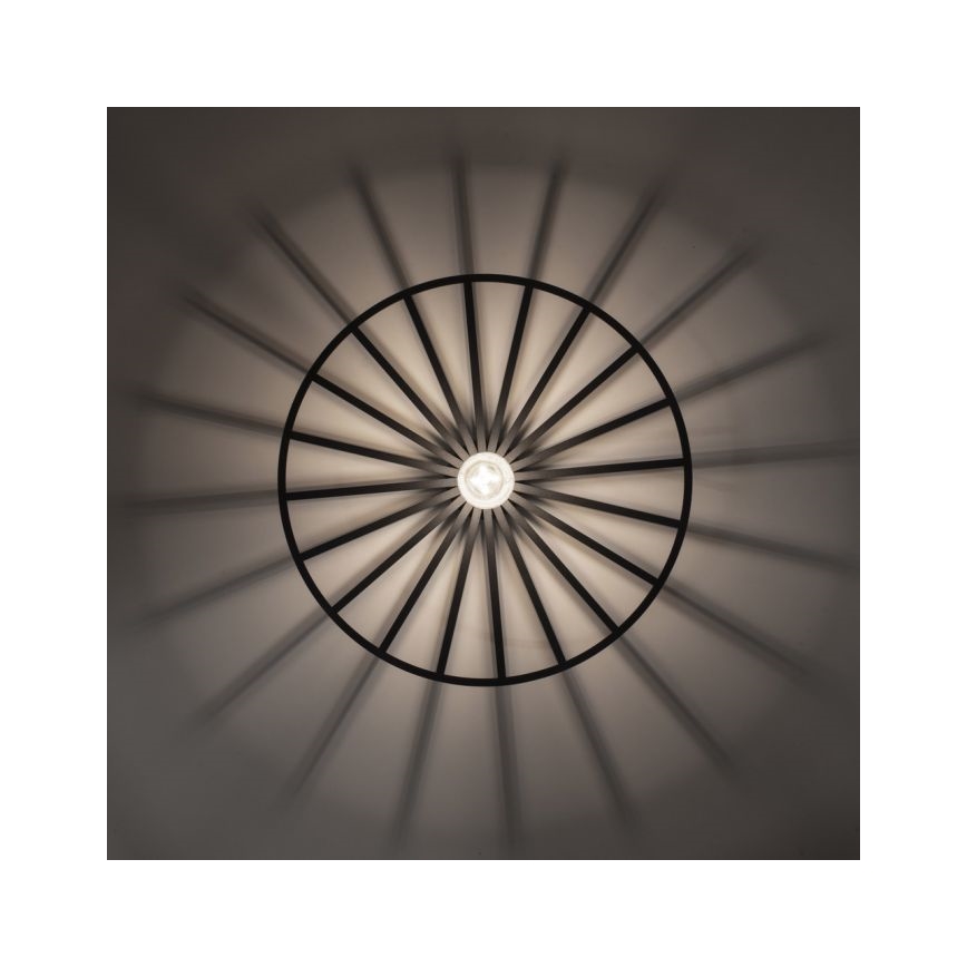 JUST LIGHT. 15636-18 - Ceiling light SPIKE 1xE27/40W/230V d. 50 cm black