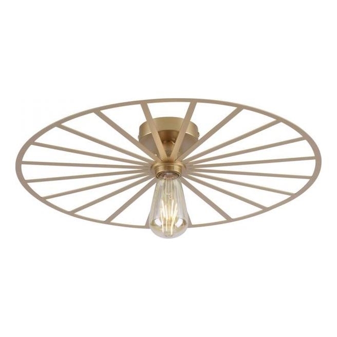 JUST LIGHT. 15636-60 - Ceiling light SPIKE 1xE27/40W/230V d. 50 cm brass