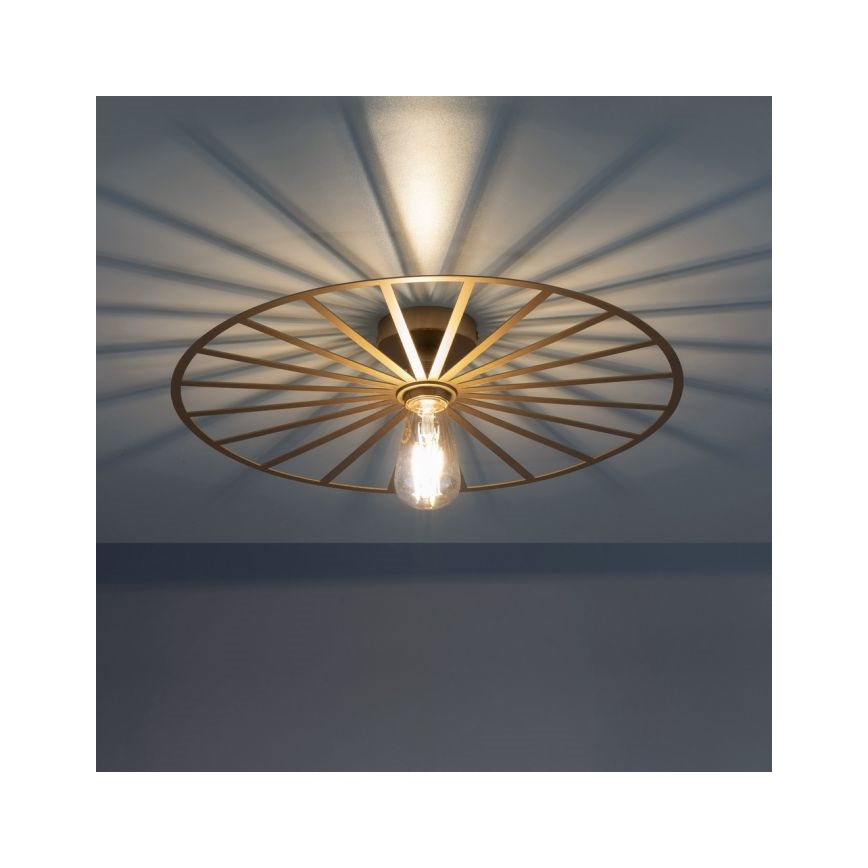JUST LIGHT. 15636-60 - Ceiling light SPIKE 1xE27/40W/230V d. 50 cm brass