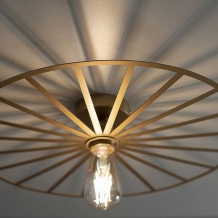 JUST LIGHT. 15636-60 - Ceiling light SPIKE 1xE27/40W/230V d. 50 cm brass