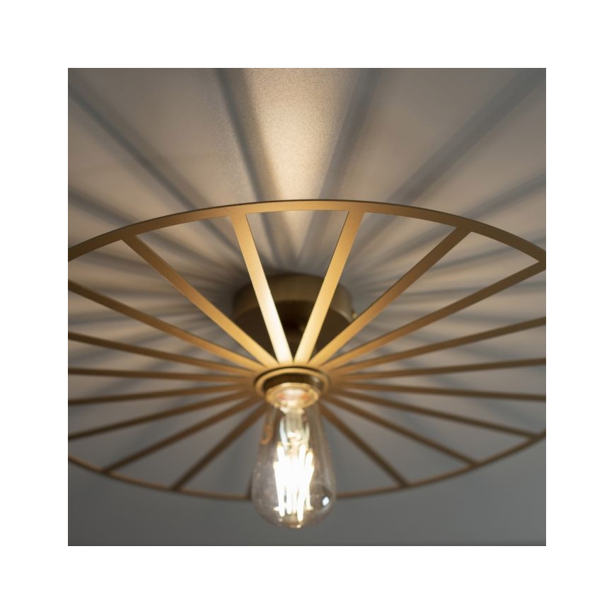 JUST LIGHT. 15636-60 - Ceiling light SPIKE 1xE27/40W/230V d. 50 cm brass