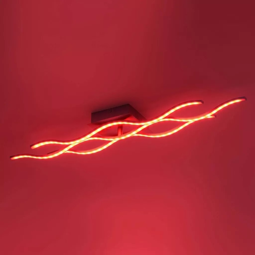 JUST LIGHT. 16266-55 - LED RGB Dimmable ceiling light LOLA WAVE LED/30W/230V 2700-5000K + remote control