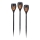 JUST LIGHT. 19106-18-3 - SET 3x LED Solar light FACKEL LED/0,24W/1,2V 200 mAh IP44 black