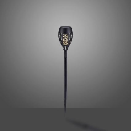 JUST LIGHT. 19106-18-3 - SET 3x LED Solar light FACKEL LED/0,24W/1,2V 200 mAh IP44 black