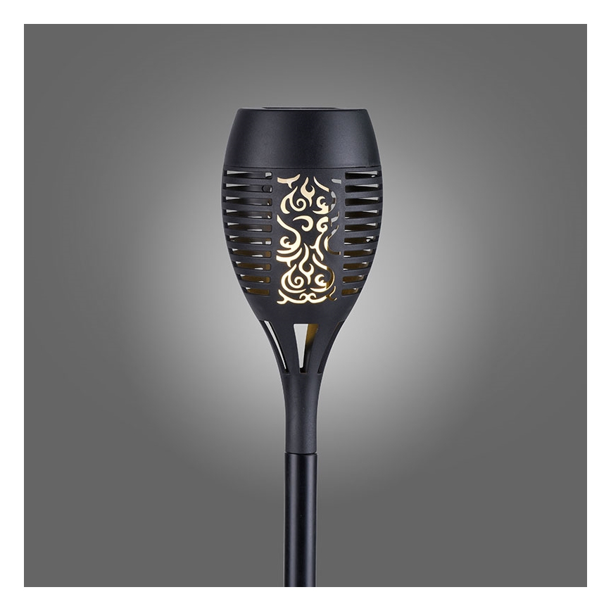 JUST LIGHT. 19106-18-3 - SET 3x LED Solar light FACKEL LED/0,24W/1,2V 200 mAh IP44 black