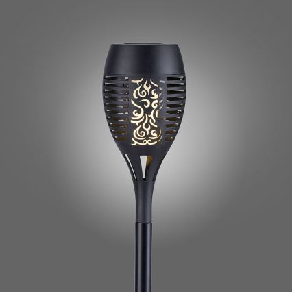 JUST LIGHT. 19106-18-3 - SET 3x LED Solar light FACKEL LED/0,24W/3,7V IP44 black