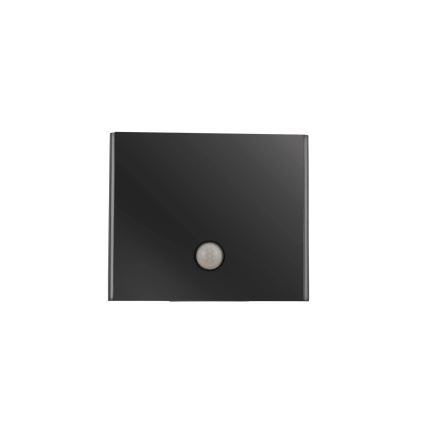 JUST LIGHT. 19471-18 - LED Outdoor wall light with a sensor AMIN 2xLED/1,25W/3,7V 4400mAh IP44 black