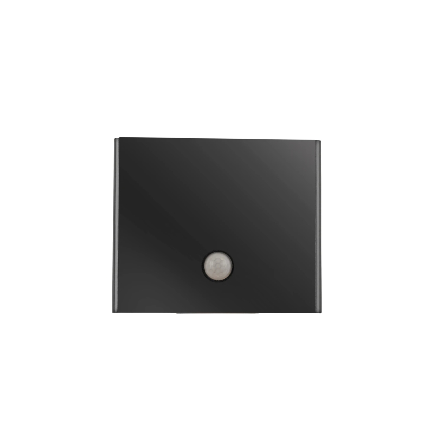 JUST LIGHT. 19471-18 - LED Outdoor wall light with a sensor AMIN 2xLED/1,25W/3,7V 4400mAh IP44 black
