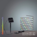 JUST LIGHT. 19971-18 - RGB LED Solar Strip TEANIA LED/3.7V 5 m 1200 mAh IP44 Black