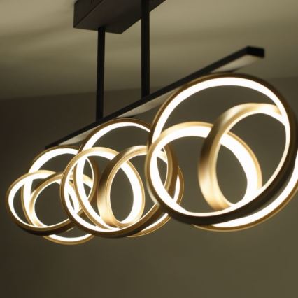 JUST LIGHT. 6245-18 - LED Dimmable surface-mounted chandelier LOOP 3xLED/11W/230V 2700-5000K + remote control
