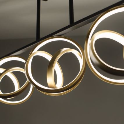 JUST LIGHT. 6245-18 - LED Dimmable surface-mounted chandelier LOOP 3xLED/11W/230V 2700-5000K + remote control